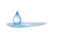 logo freshwater z kroplą wody